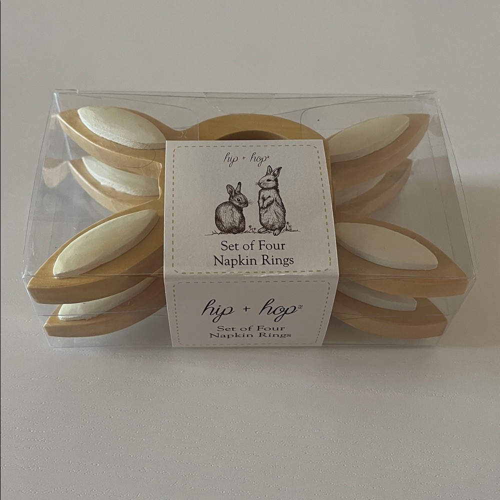 🐰Bunny Napkin Rings Set of Four